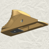 Blaser R8 - steel safety slide (gold color)