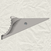 Blaser R8 - steel safety slide (silver color)