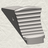 Blaser R8 - steel safety slide (silver color)