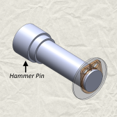 Remington 870, 1100, 11-87, 11-96 - hammer pin